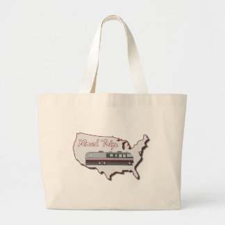 Classic Motor Home USA Road Trip Large Tote Bag
