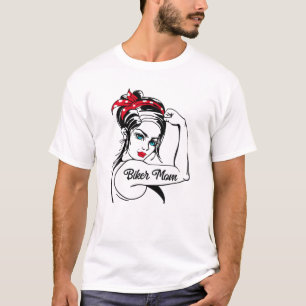 Classic Motorcycle Biker Biker Mum Wife Grandma T-Shirt