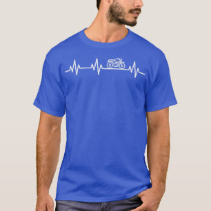Classic Motorcycle Biker Heartbeat Cruiser Love Li T-Shirt