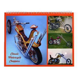 Classic Motorcycle Choppers Calendar