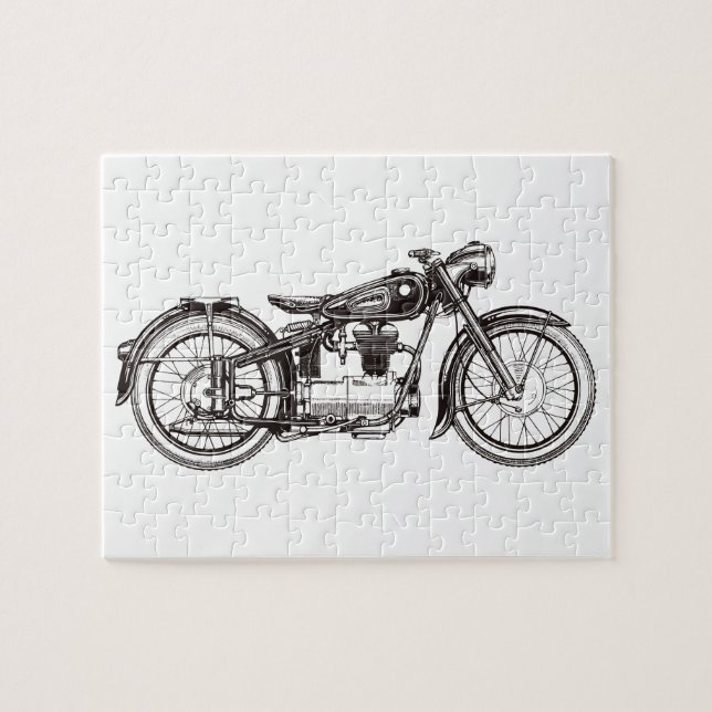 Classic motorcycle III Jigsaw Puzzle (Horizontal)