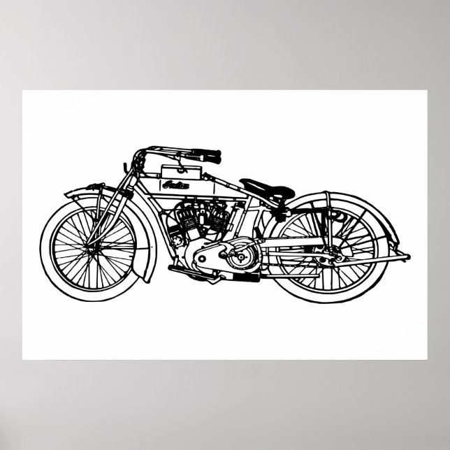 Classic motorcycle IV Poster (Front)
