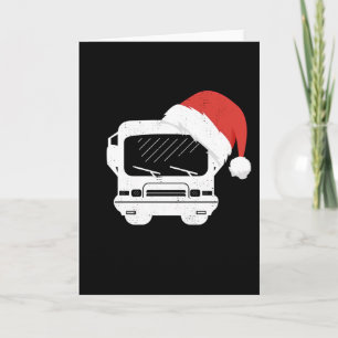 Classic Motorhome Hat Christmas Gift Card
