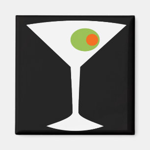 Classic Movie Martini Magnet (black)