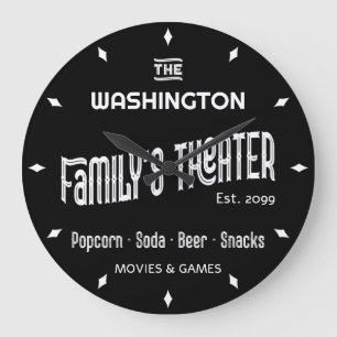 Classic Movie Theater Wall Clock
