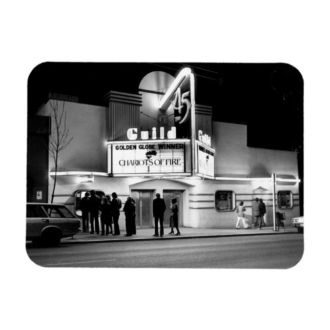 Classic Movie Theatre Flexible Magnet (Horizontal)
