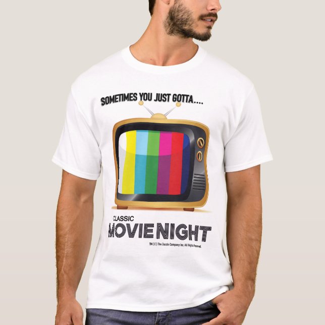 Classic =MOVIENIGHT= Graphic T-Shirt (Front)