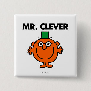 Classic Mr. Clever Logo 15 Cm Square Badge