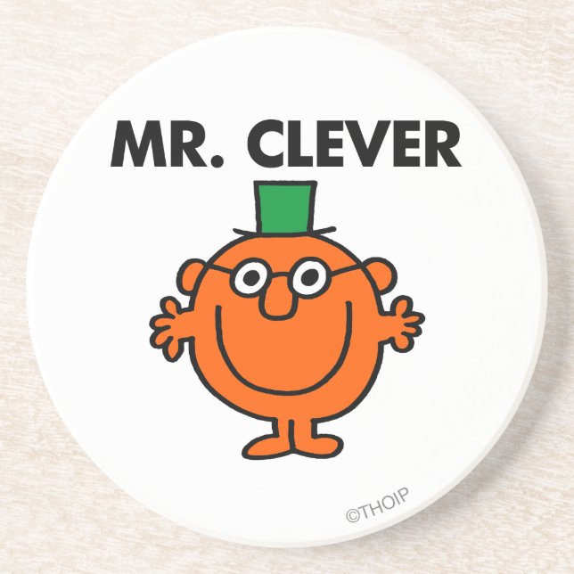 Classic Mr. Clever Logo Coaster (Front)