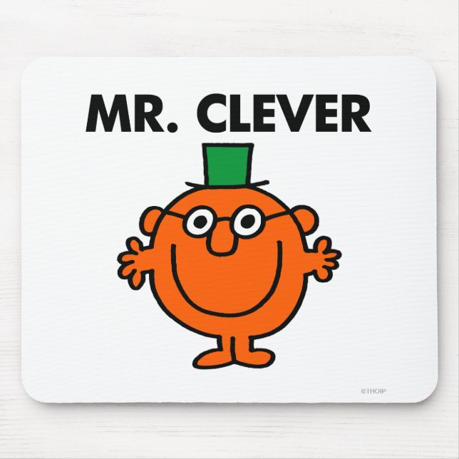 Classic Mr. Clever Logo Mouse Pad (Front)