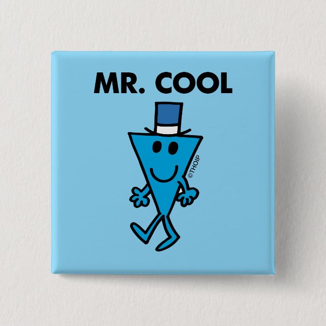 Classic Mr. Cool Pose 15 Cm Square Badge (Front)