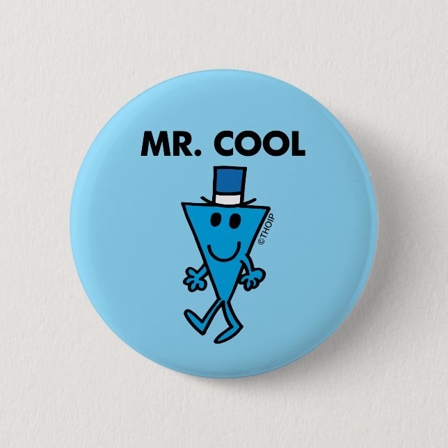 Classic Mr. Cool Pose 6 Cm Round Badge (Front)