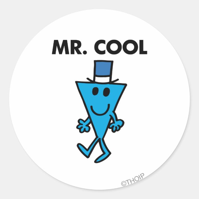 Classic Mr. Cool Pose Classic Round Sticker (Front)