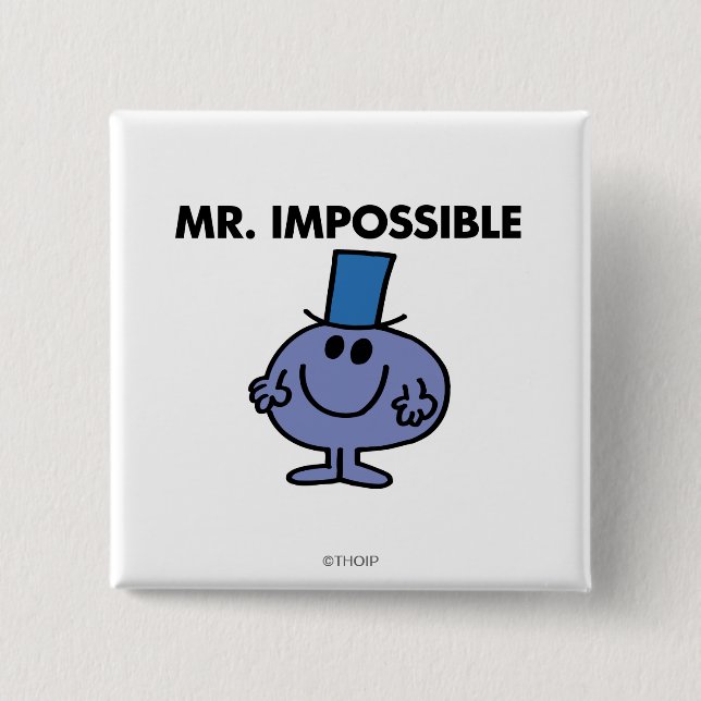 Classic Mr. Impossible 15 Cm Square Badge (Front)