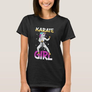 Classic Muay Thai Karate Girl Unicorn Kickboxing T-Shirt