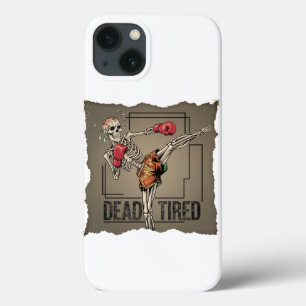 Classic Muay Thai Skeleton Fighter Iphone case