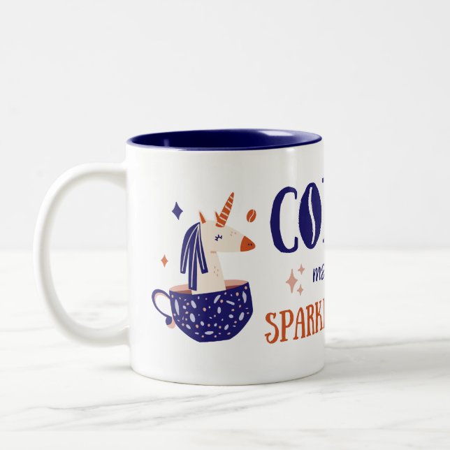 Classic Mug, 11 oz Two-Tone Coffee Mug (Left)