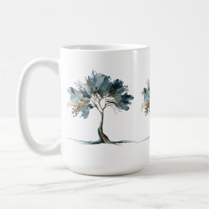 Classic Mug 15 oz – Abstract Nature Tree Art Desig