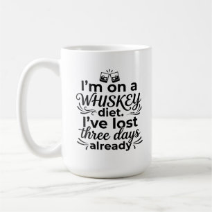 Classic Mug 15 oz Coffee Lovers Whiskey Quote