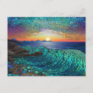 Classic Mug, 325 ml - Seascape Aqua Mirage Postcard