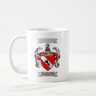 Classic Mug Davis Family Surname And Shield