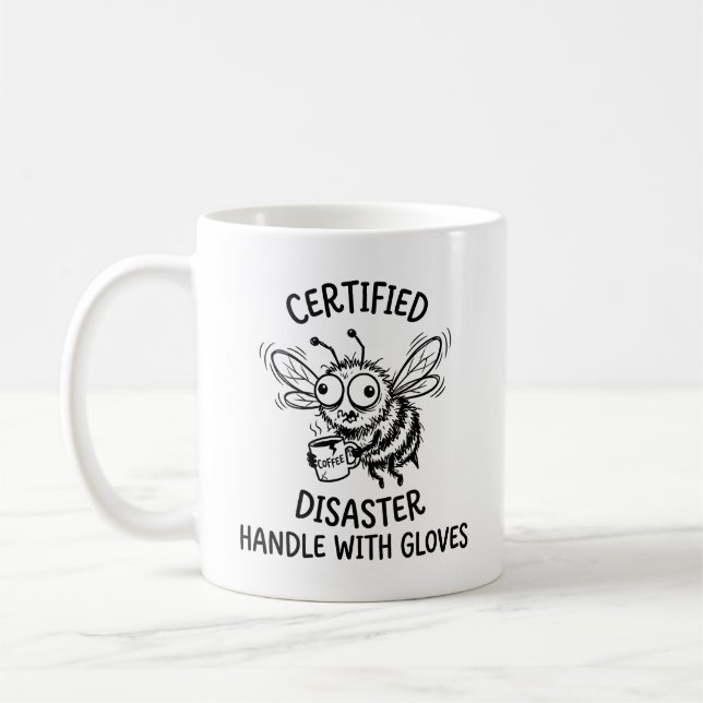 Classic Mug Humour Quote Snarky Buzzing Bee (Left)