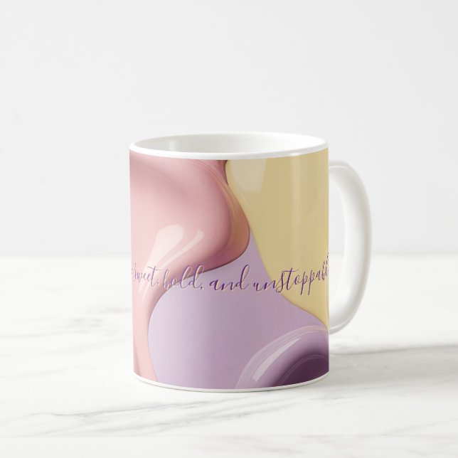 Classic mug in stylish abstract graphic (Front Right)