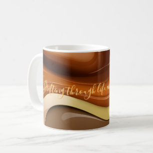 Classic mug in stylish abstract graphic