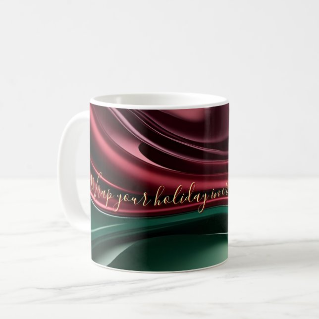 Classic mug in stylish abstract graphic (Front Left)