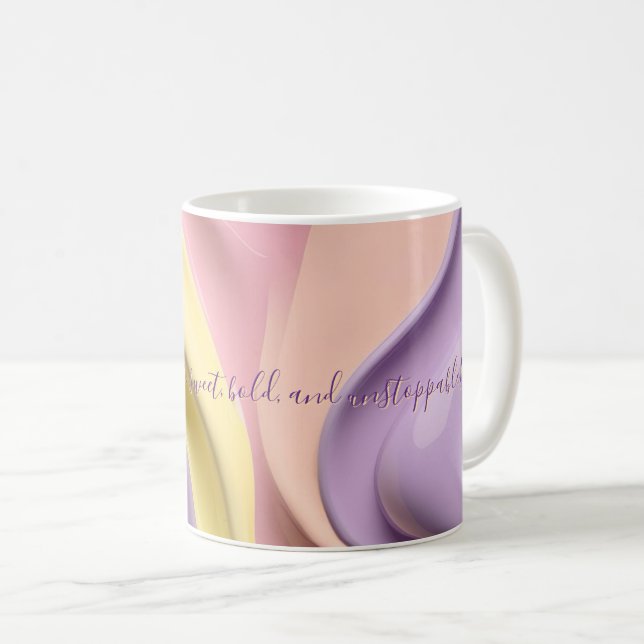 Classic mug in stylish abstract graphic (Front Right)