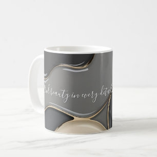 Classic mug in stylish abstract graphic