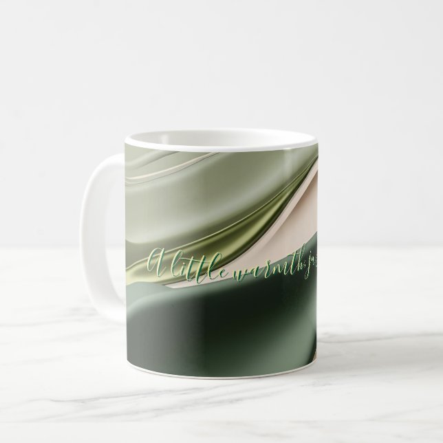 Classic mug in stylish abstract graphic (Front Left)