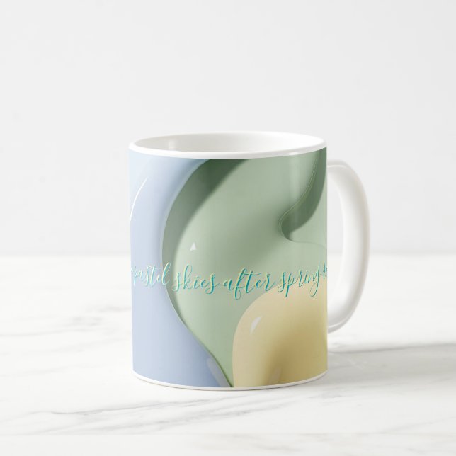 Classic mug in stylish abstract graphic (Front Right)