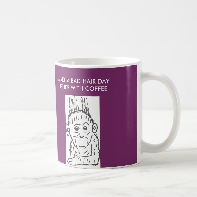 CLASSIC MUG-MAKE A BAD HAIR DAY BETTER WITH COFFEE COFFEE MUG (Right)