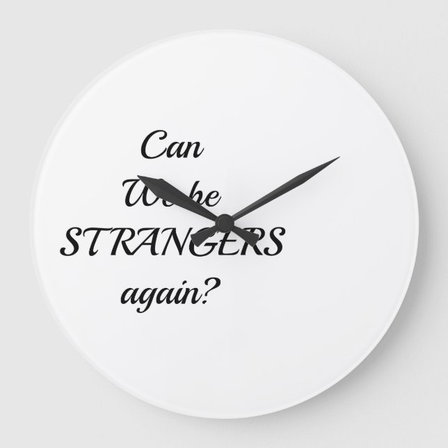 Classic Mug with novel quotes  Large Clock (Front)