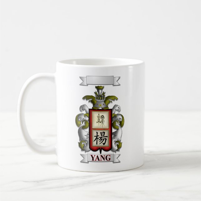 Classic Mug Yang Surname And Shield (Left)