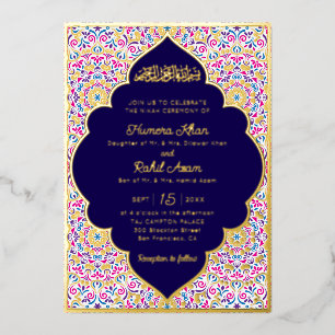 Classic Mughal Arch Mihrab Islamic Wedding