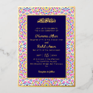 Classic Mughal Arch Mihrab Islamic Wedding