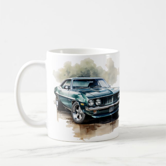 Classic Muscle Car Coffee Mug (Left)