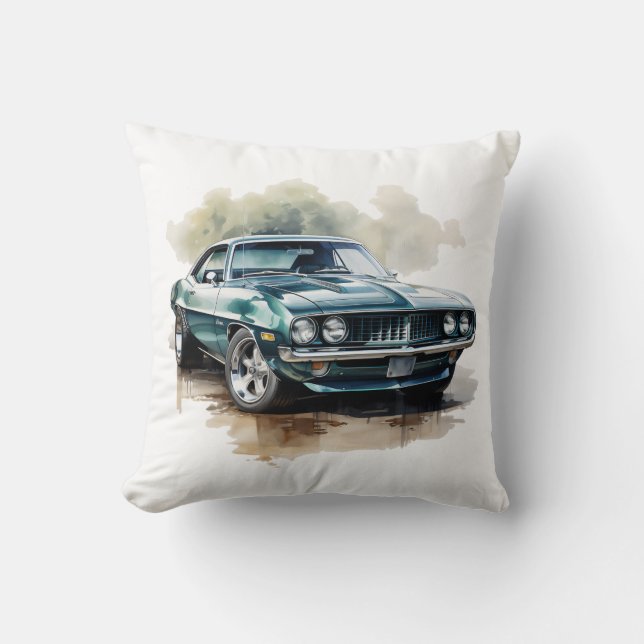 Classic Muscle Car Cushion (Front)