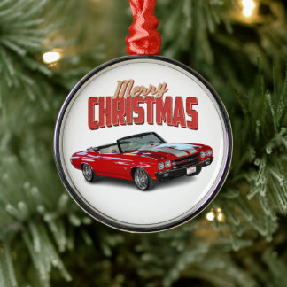 Classic Muscle Car Metal Ornament