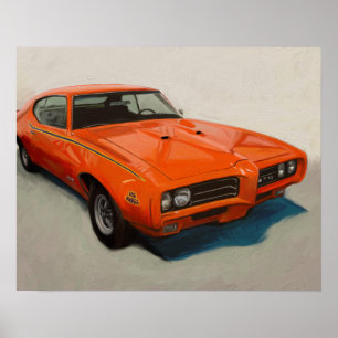 Classic Muscle Car Poster – "The Judge" '69 GTO