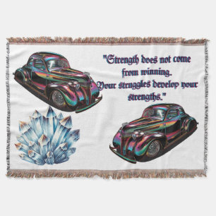 Classic Muscle Car Throw Blanket