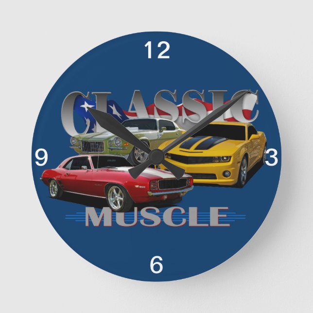 Classic Muscle Round Clock (Front)