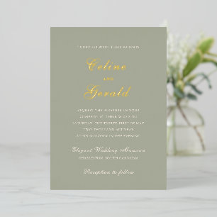 Classic Muted Green Elegant Wedding