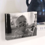 Classic Name Custom Photo Block<br><div class="desc">Create a moment in time with this forever keepsake.</div>