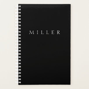 Classic Name (or word) Black & White Planner