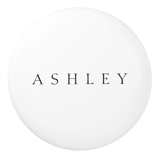 Classic Name (or word) Ceramic Knob (Front)