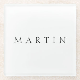 Classic Name (or word) Glass Coaster
