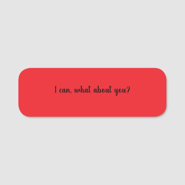 Classic Name Tag (Front)